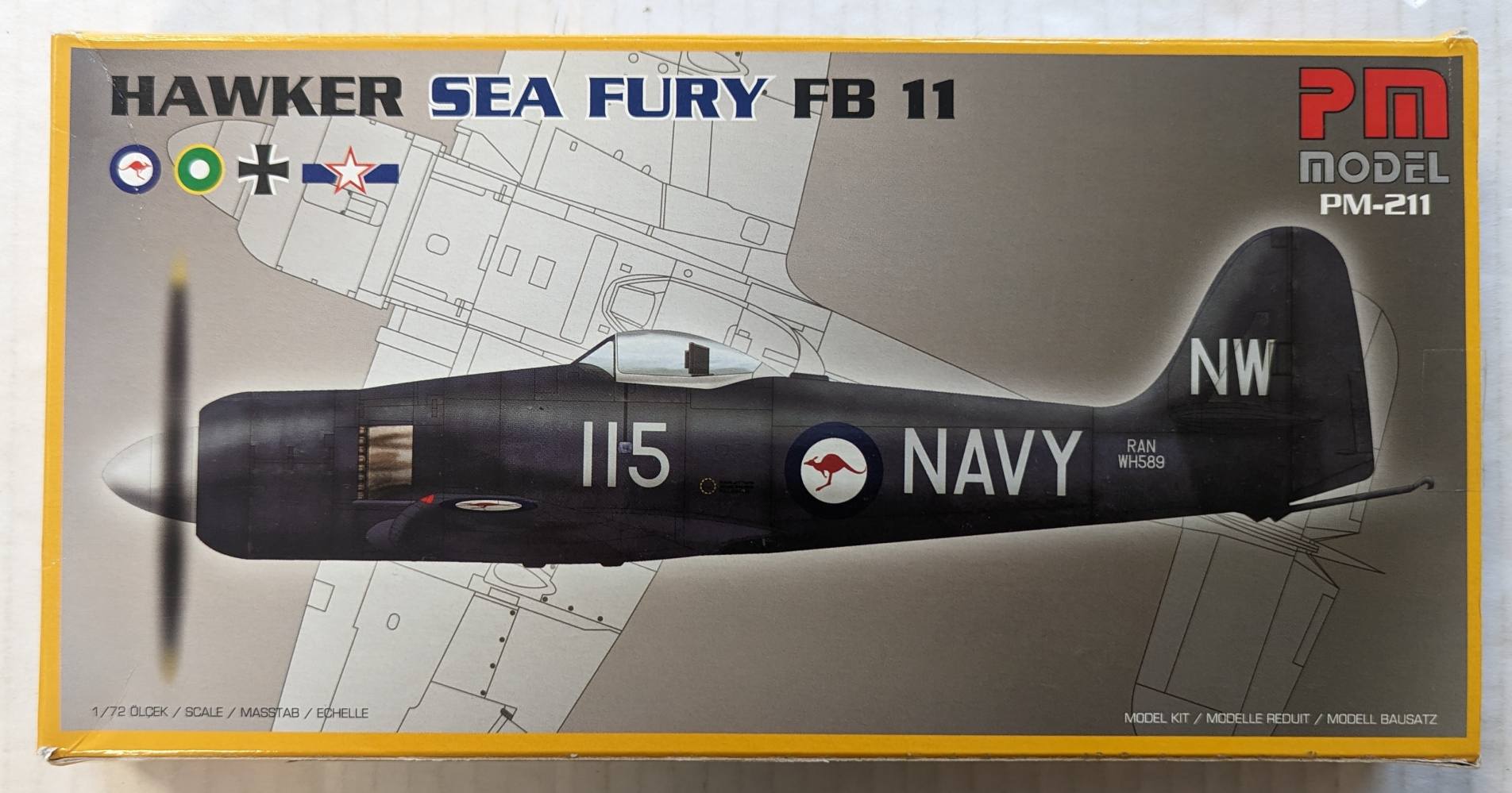 Hawker Sea Fury FB.11 1/72 Witty Wings - VR930/0-110 - NEUF