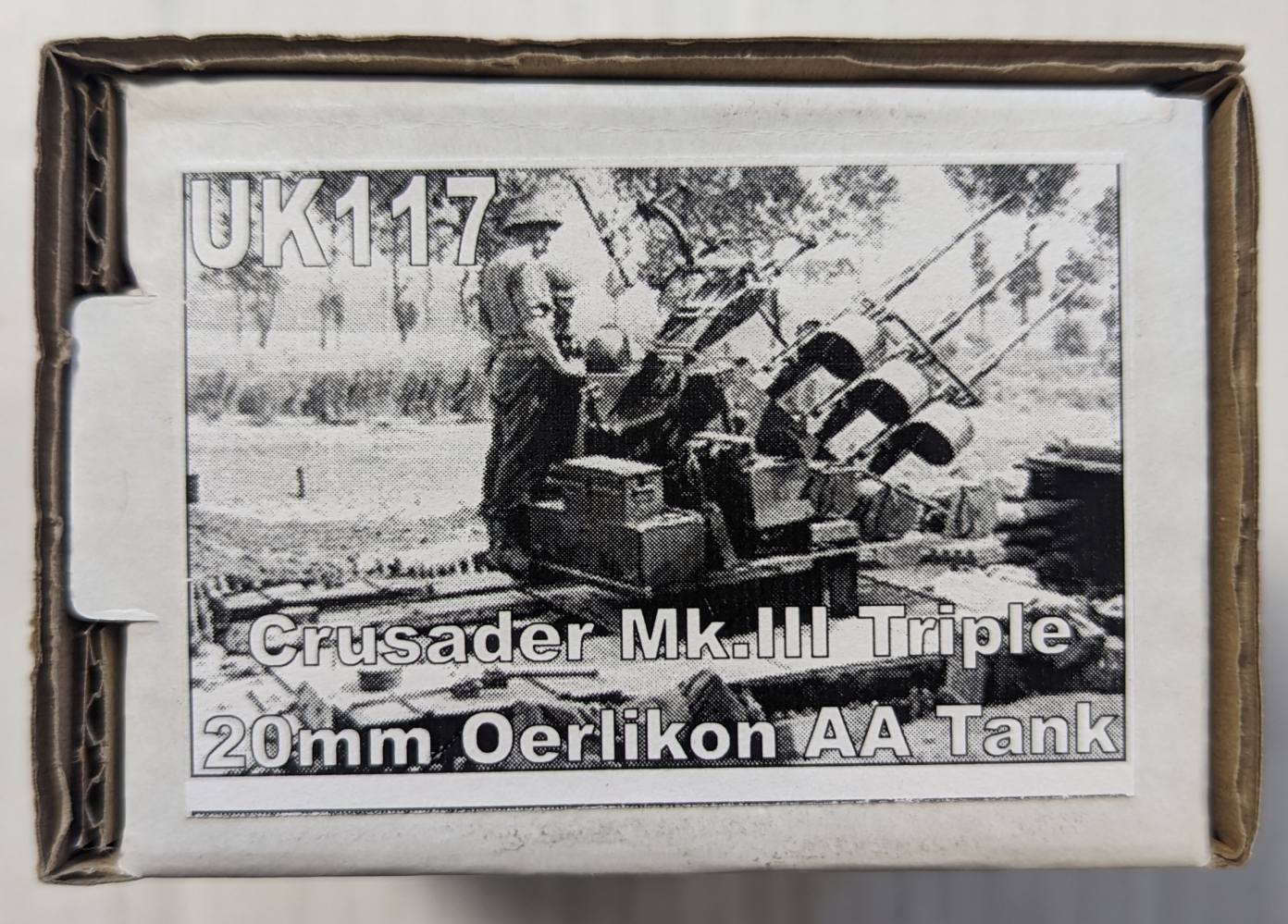 MILICAST UK117 CRUSADER MK.III TRIPLE 20MM OERLIKON AA TANK Military Model Kits