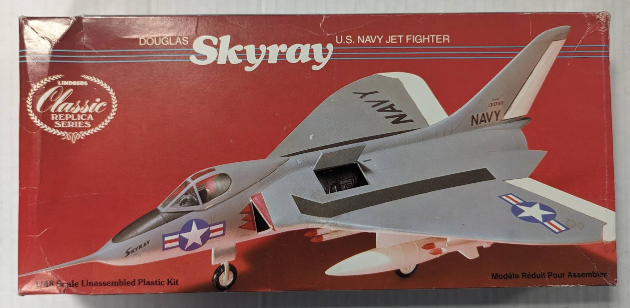 LINDBERG 2212 DOUGLAS SKYRAY U.S. NAVY JET FIGHTER Aircraft Model Kits