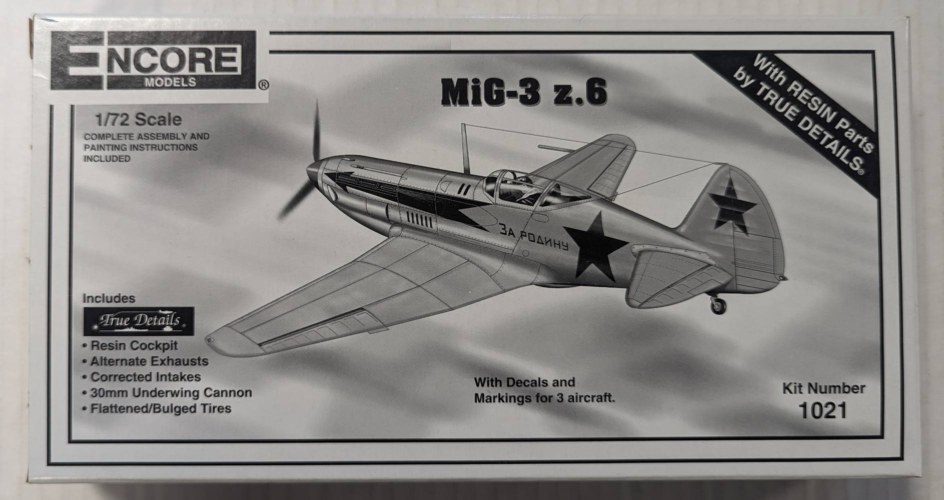 ENCORE 1021 MIG-3 Z6 Aircraft Model Kits