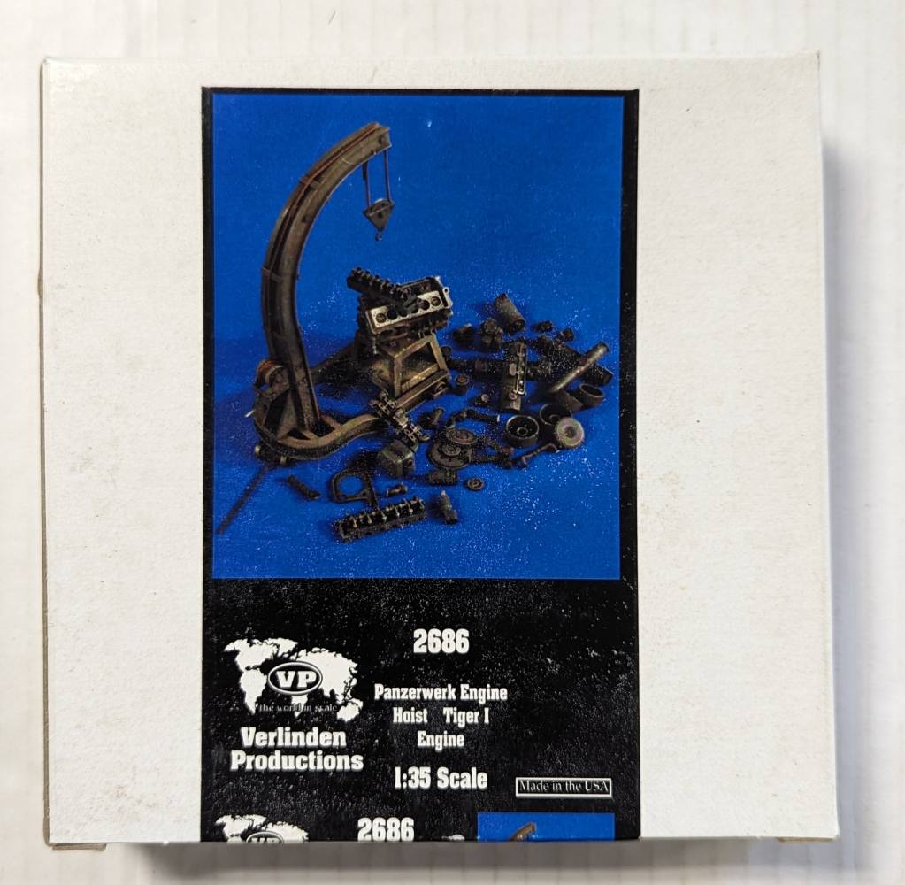 VERLINDEN PRODUCTIONS 2686 PANZERWERK ENGINE HOIST TIGER 1 ENGINE Military Model Kits