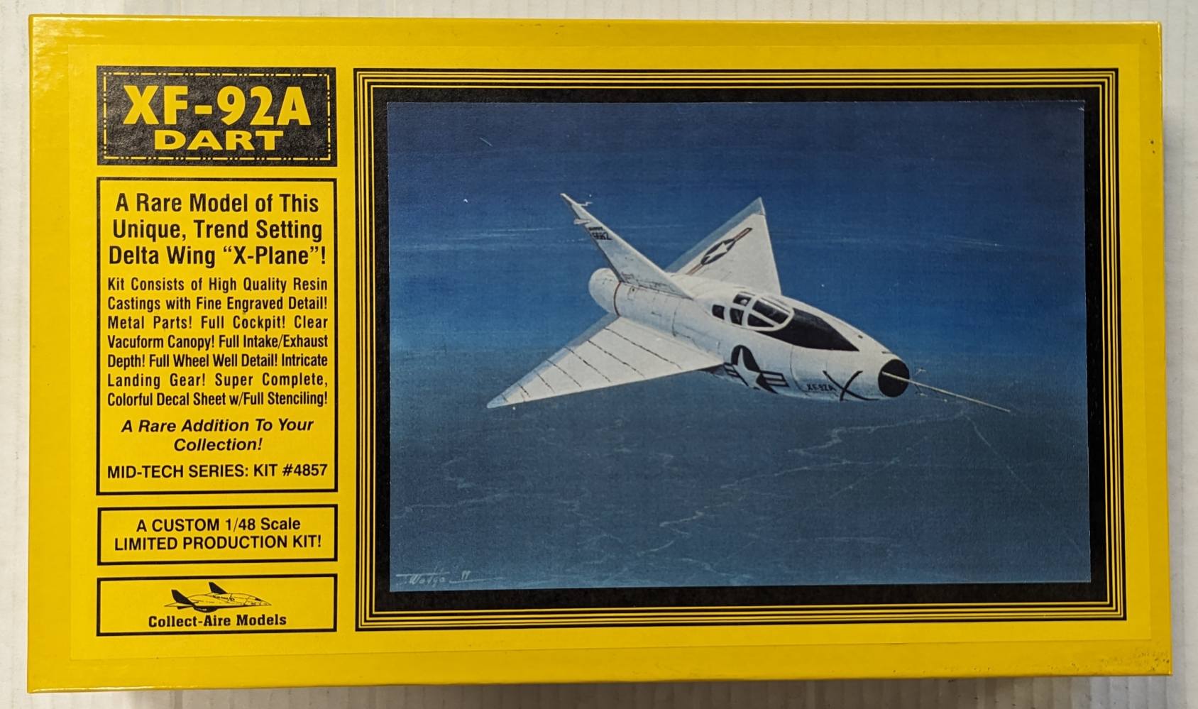 COLLECT-AIRE MODELS 4857 XF-92A DART Aircraft Model Kits
