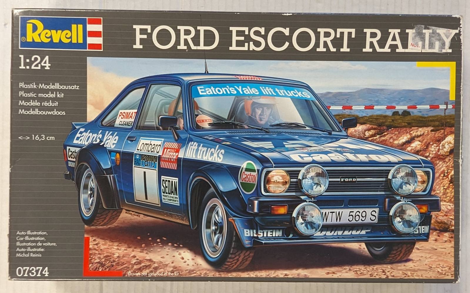 REVELL 07374 FORD ESCORT RALLY Cars, Motorbikes & Trucks Model kits