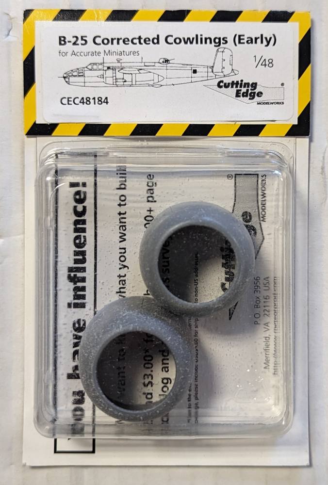 CUTTING EDGE 48184 B-25 CORRECTED COWLINGS Conversion Sets