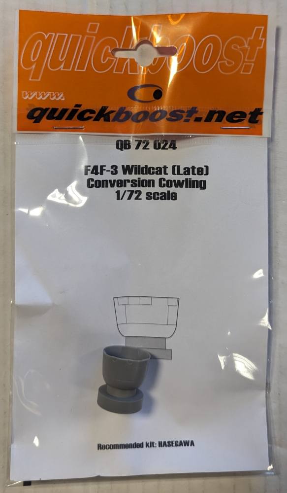 QUICKBOOST.NET 72024 F4F-3 WILDCAT LATE CONVERSION COWLING Aircraft Model Kits