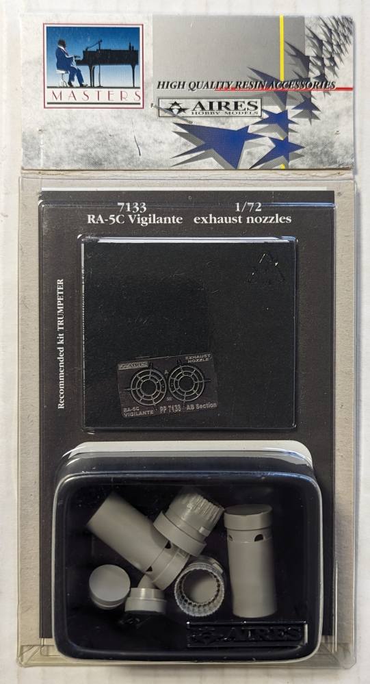 AIRES HOBBY MODELS 7133 RA-5C VIGILANTE EXHAUST NOZZLES Conversion Sets