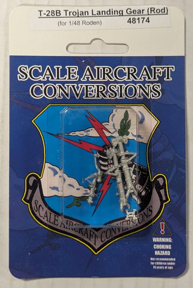thumbnail image 2 of Scale Aircraft Conversions 1/48 T-28B Trojan Landing Gear (Metal) For Roden Kit - SAC 48174 2 of 5