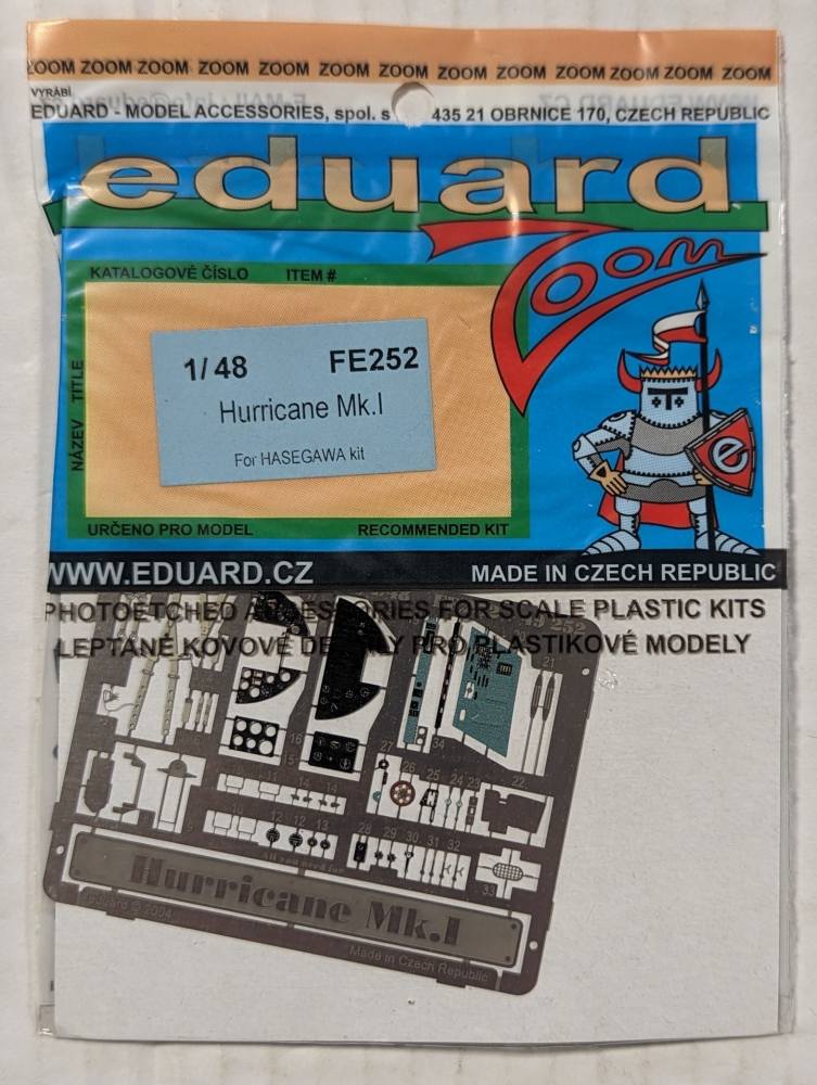 EDUARD FE252 HURRICANE MK.I FOR HASEGAWA KIT Conversion Sets