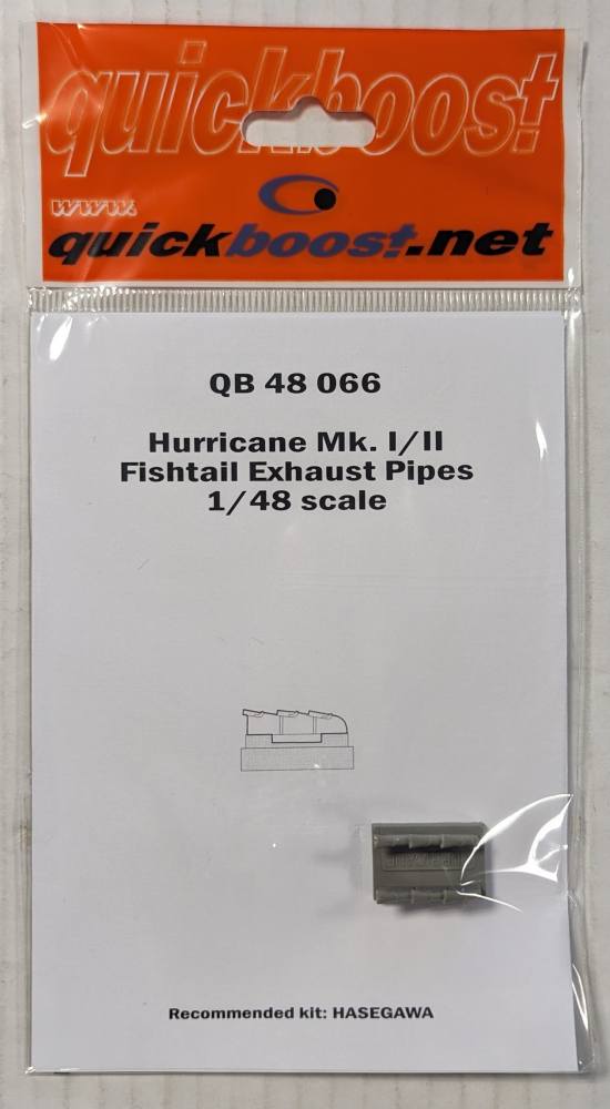 QUICKBOOST.NET 48066 HURRICANE MK.I/II FISHTAIL EXHAUST PIPES Conversion Sets