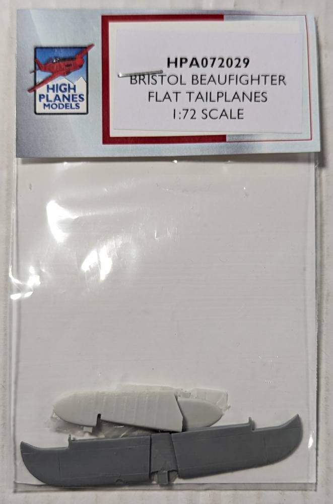 HIGHPLANES 072029 BRISTOL BEAUFIGHTER FLAT TAILPLANES Conversion Sets