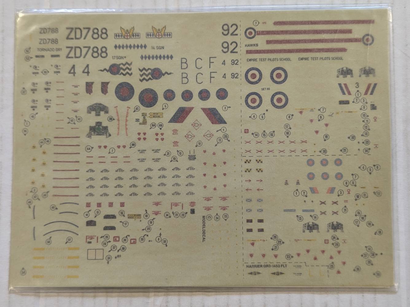 DISCOUNT DECALS 6119. NO 80 MODEL DECAL ROYAL AIR FORCE TORNADO GRT 14 17 SQN RAFG Discount Decals