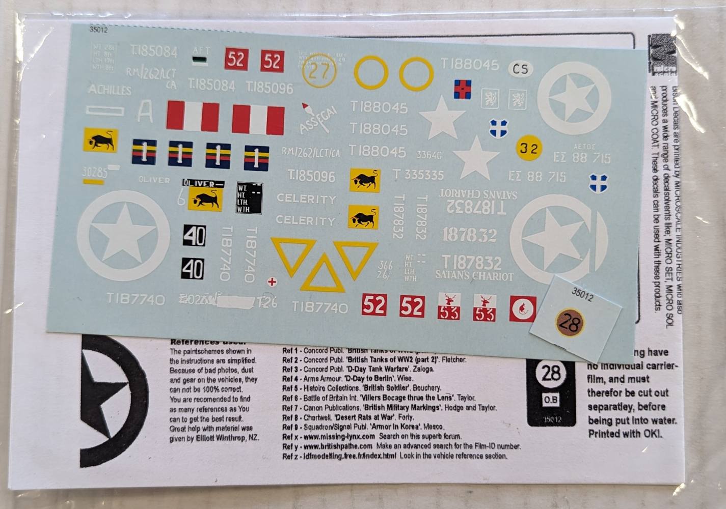 DISCOUNT DECALS 3867. BD-35012 CROMWELL WW2 POST WAR Discount Decals