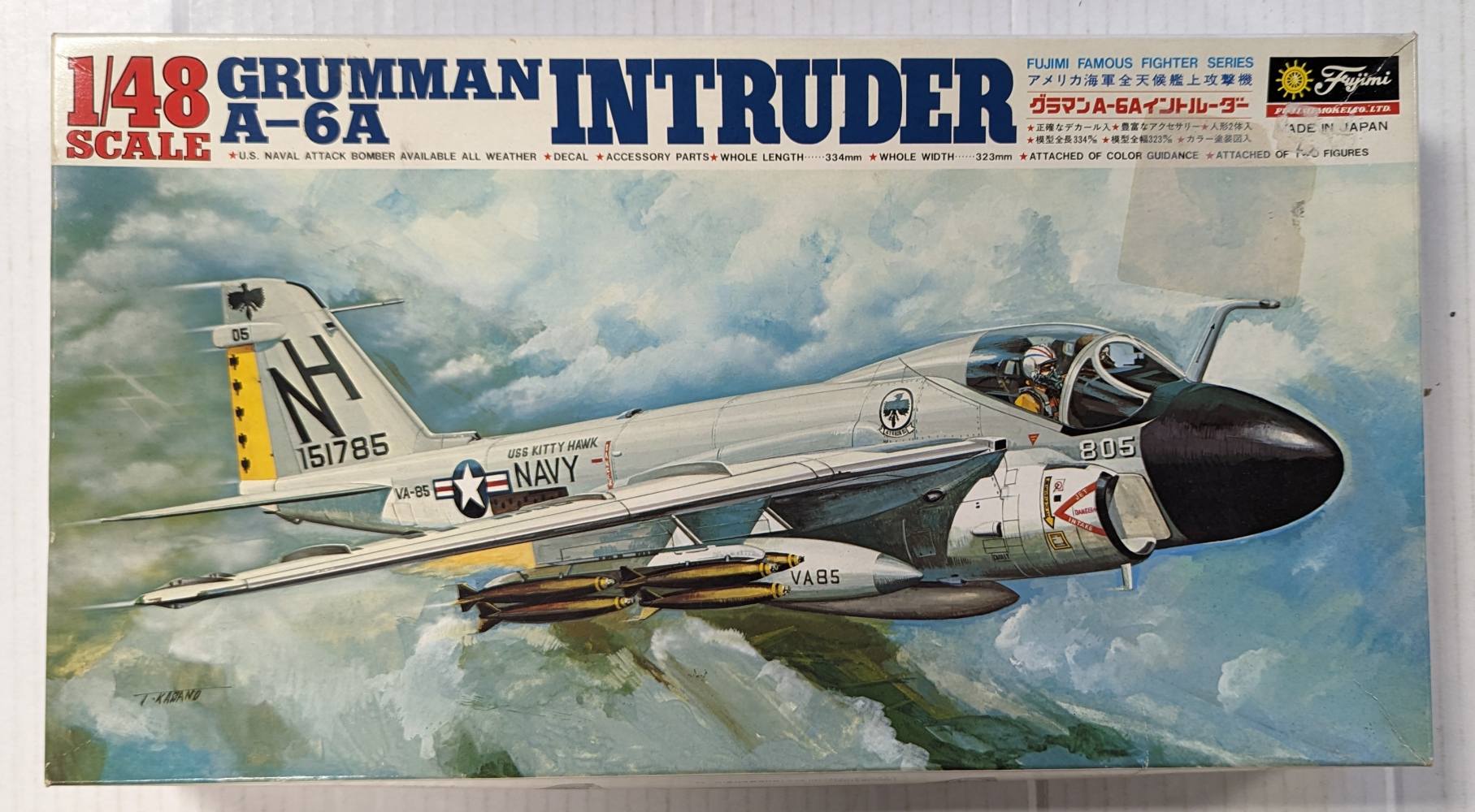 FUJIMI 5A10 GRUMMAN A-6A INTRUDER ALL WEATHER ATTACK BOMBER Aircraft Model Kits