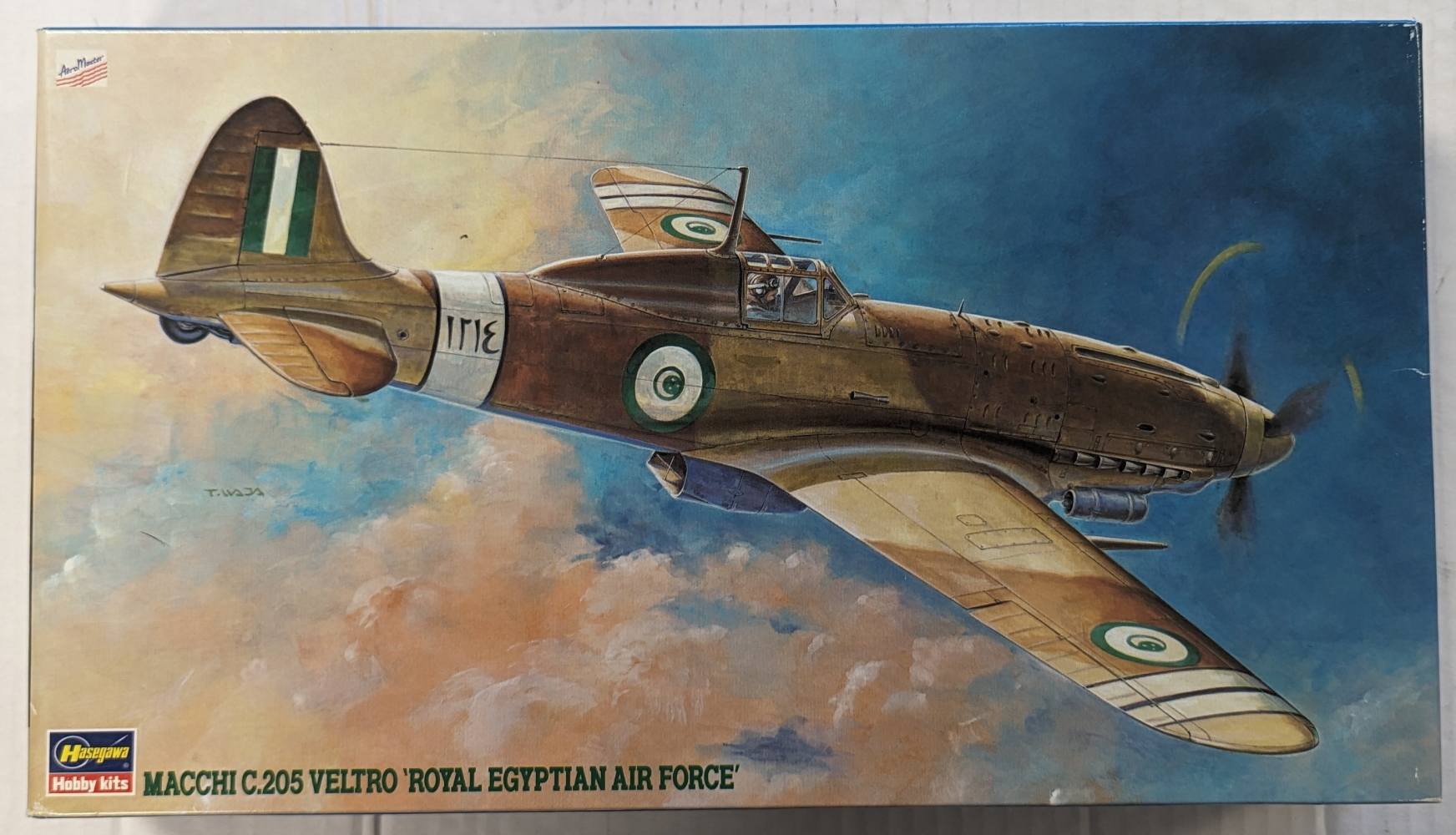 HASEGAWA JT143 MACCHI C.205 VELTRO ROYAL EGYPTIAN AIR FORCE Aircraft Model Kits