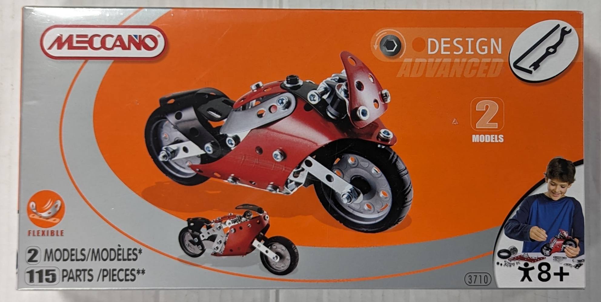 MECCANO 3710 MOTORBIKE Cars, Motorbikes & Trucks Model kits