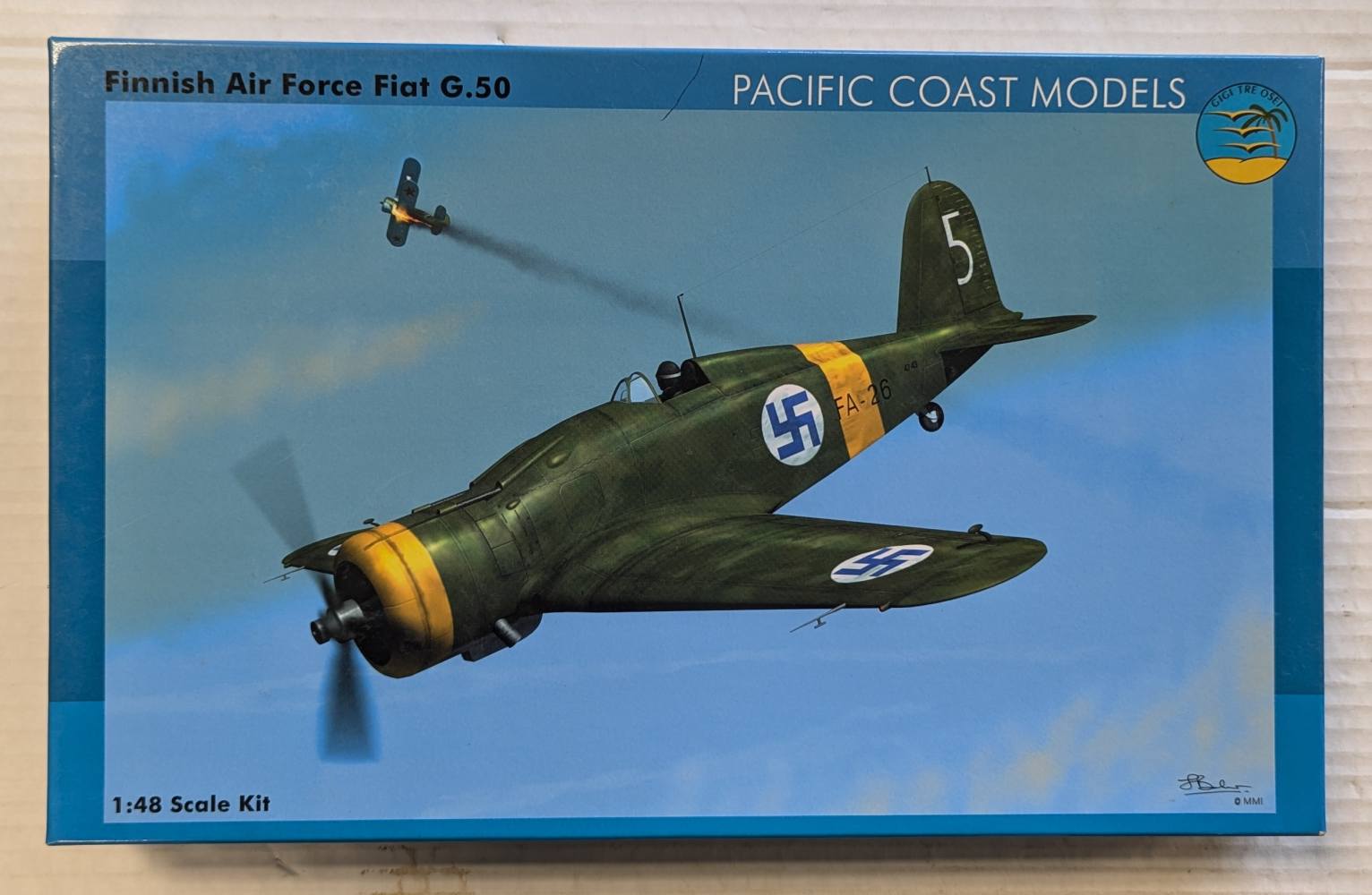 PACIFIC COAST MODELS 48002 FIAT G.50 FINNISH AIR FORCE Aircraft Model Kits
