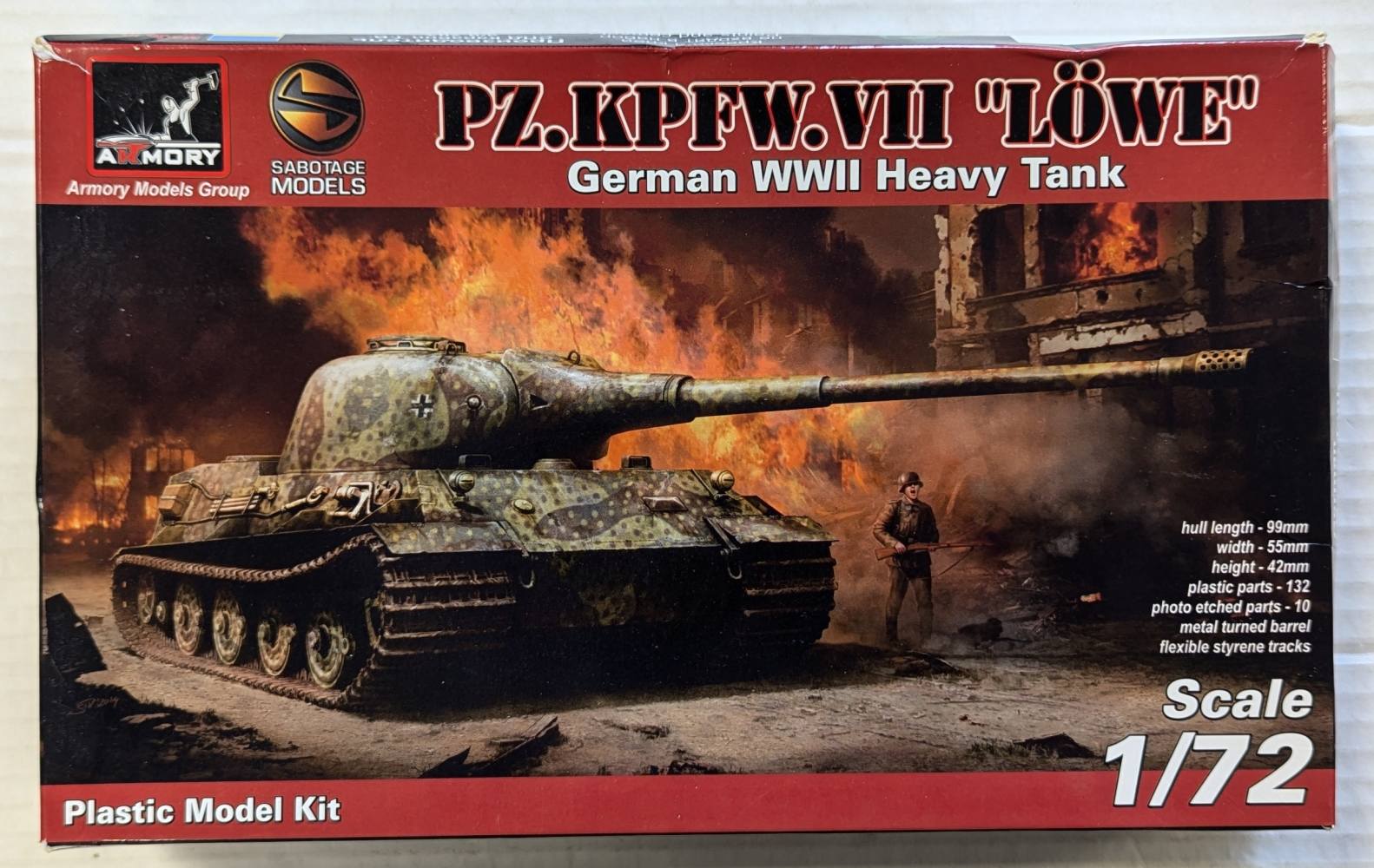 ARMORY 72201 PZ.KPFW.VII LOWE Military Model Kits