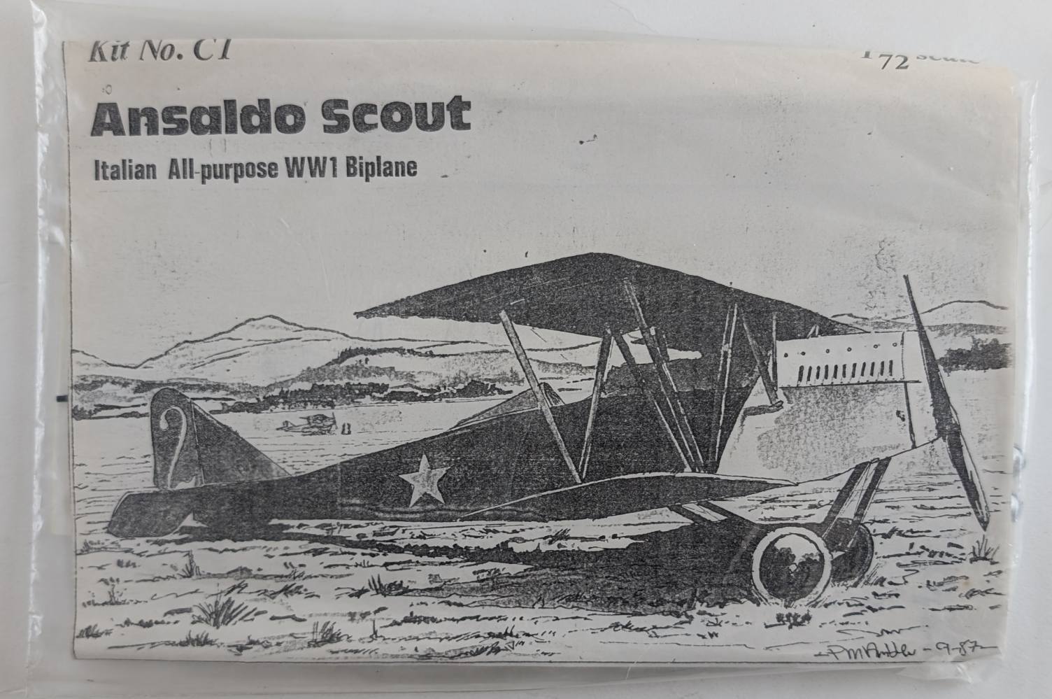 FORMAPLANE C1 ANSALDO SCOUT WW1 BIPLANE Aircraft Model Kits