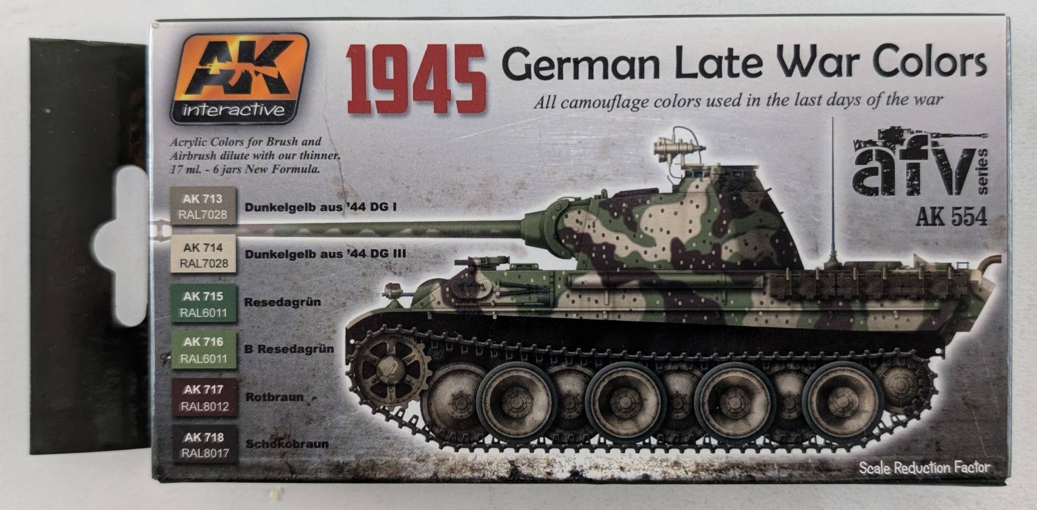 AK INTERACTIVE 554 1945 GERMAN LATE WAR COLOURS Paint & Accessories