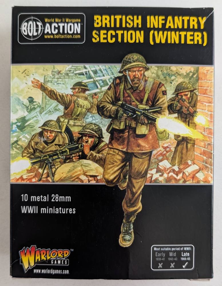 WARLORD 402211003 BRITISH INFANTRY SECTION WINTER Wargames Model Kits