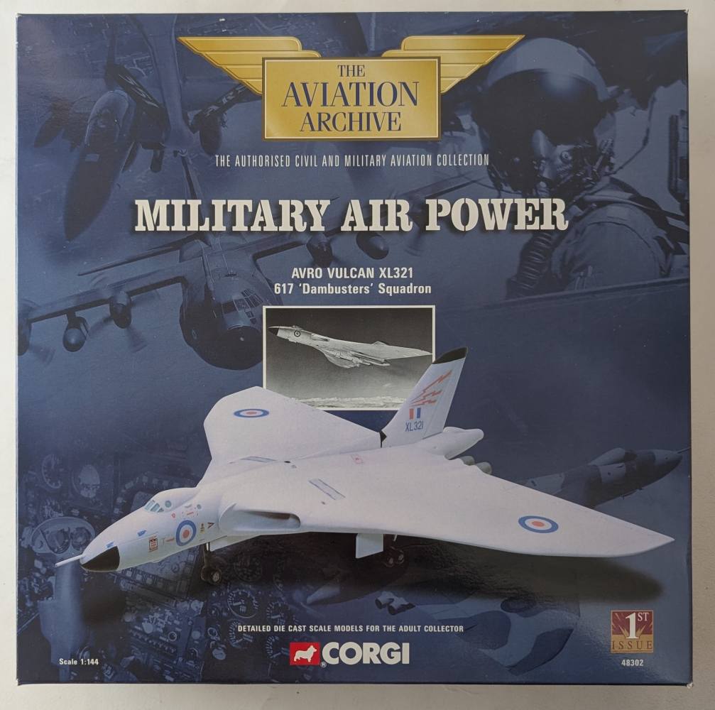 CORGI 48302 AVRO VULCAN XL321 617 DAMBUSTERS SQUADRON NO CERTIFICATE Aircraft Model Kits