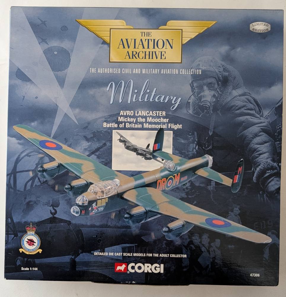 CORGI 47306 AVRO LANCASTER MICKEY THE MOOCHER NO CERTIFICATE Aircraft Model Kits