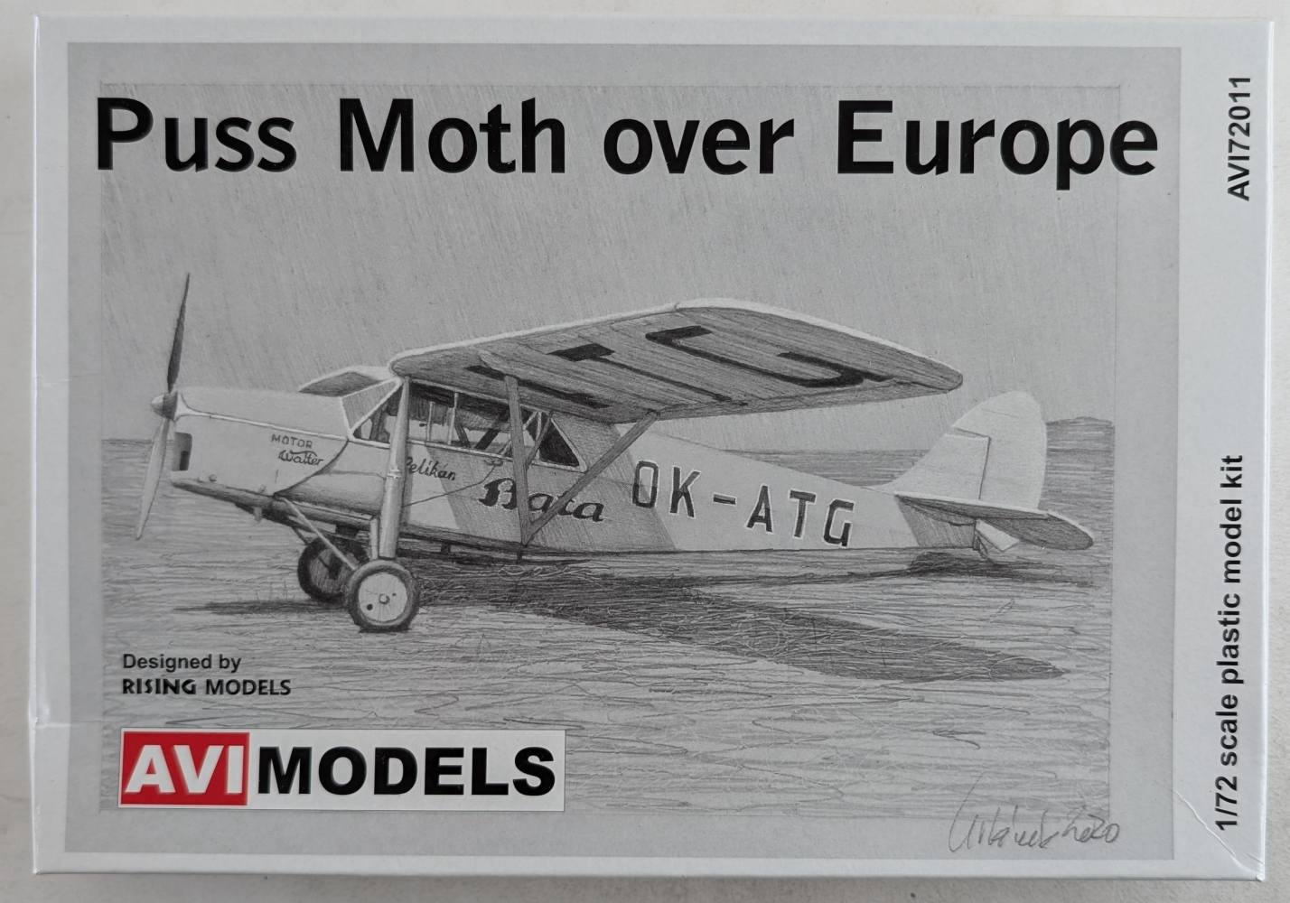 AVI MODELS 72011 PUSS MOTH OVER EUROPE Aircraft Model Kits