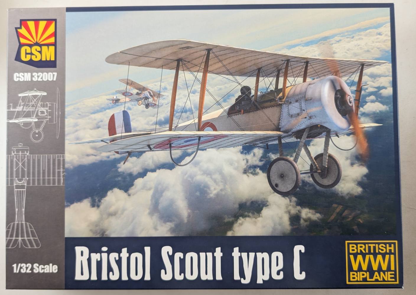 COPPER STATE MODELS 32007 BRISTOL SCOUT TYPE C Aircraft Model Kits