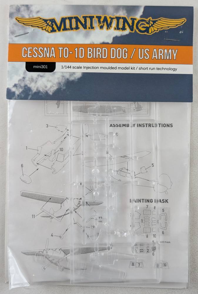 MINIWINGS 301 CESSNA TO-1D BIRD DOG / US ARMY Aircraft Model Kits
