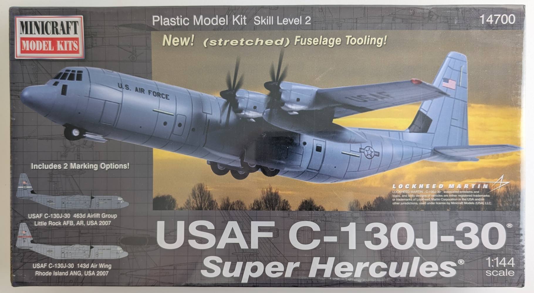 MINICRAFT 14700 USAF C-130J-30 SUPER HERCULES Aircraft Model Kits