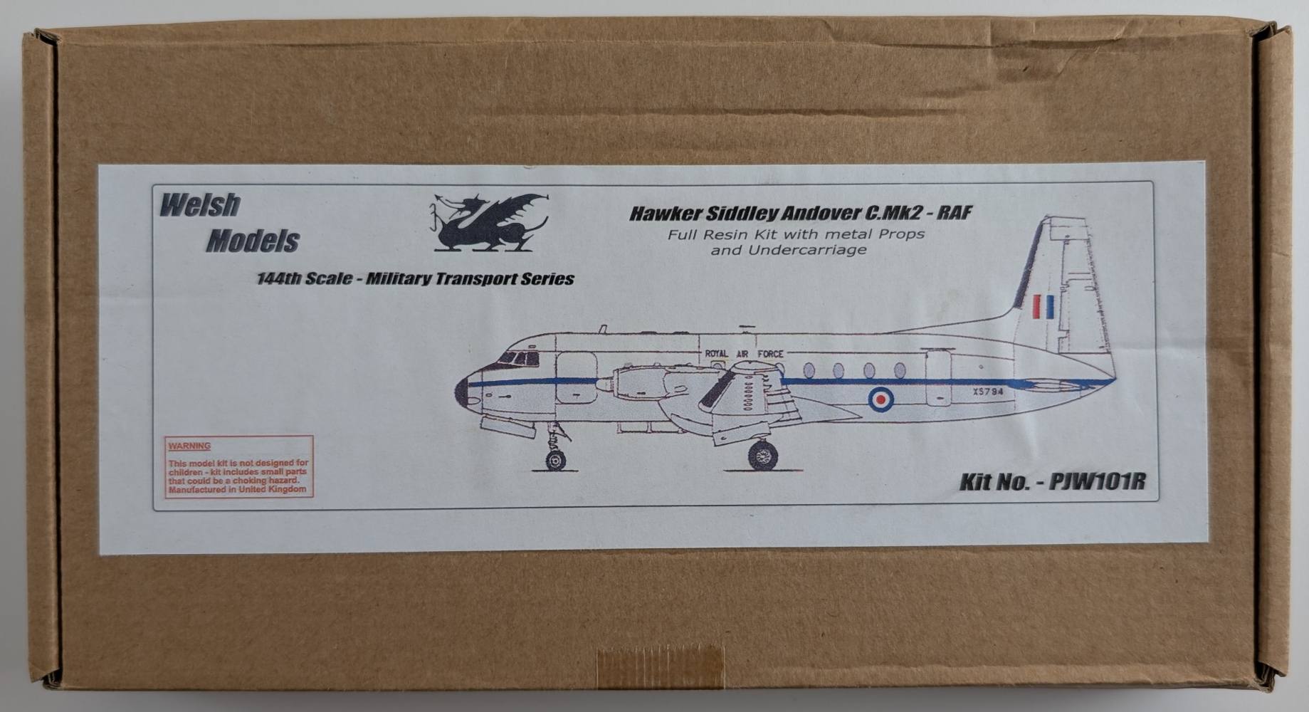 WELSH MODELS PJW101R HAWKER SIDDLEY ANDOVER C.MK2-RAF Airliners Model Kits
