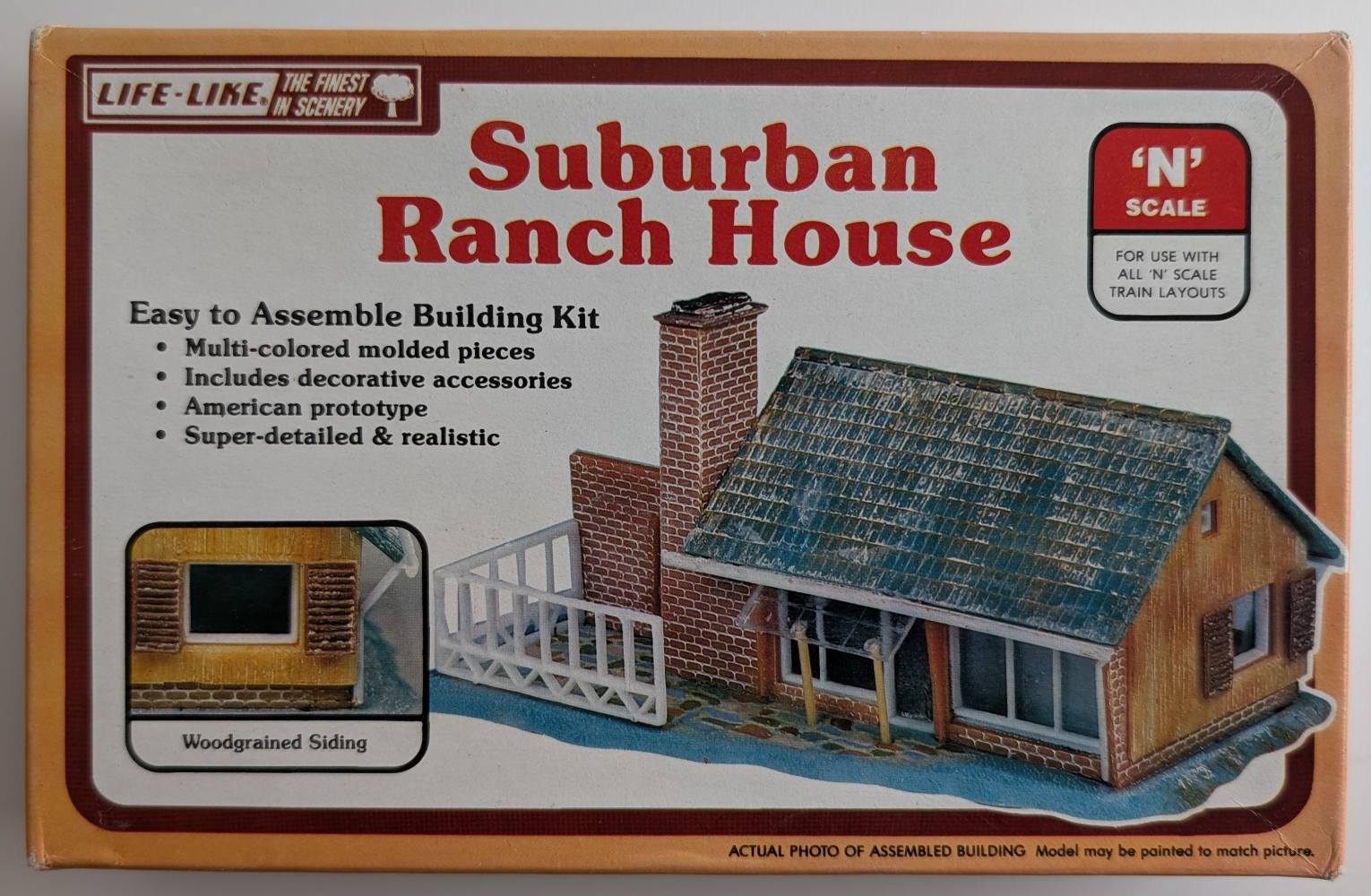 LIFELIKE 7412 SUBURBAN RANCH HOUSE Scenery