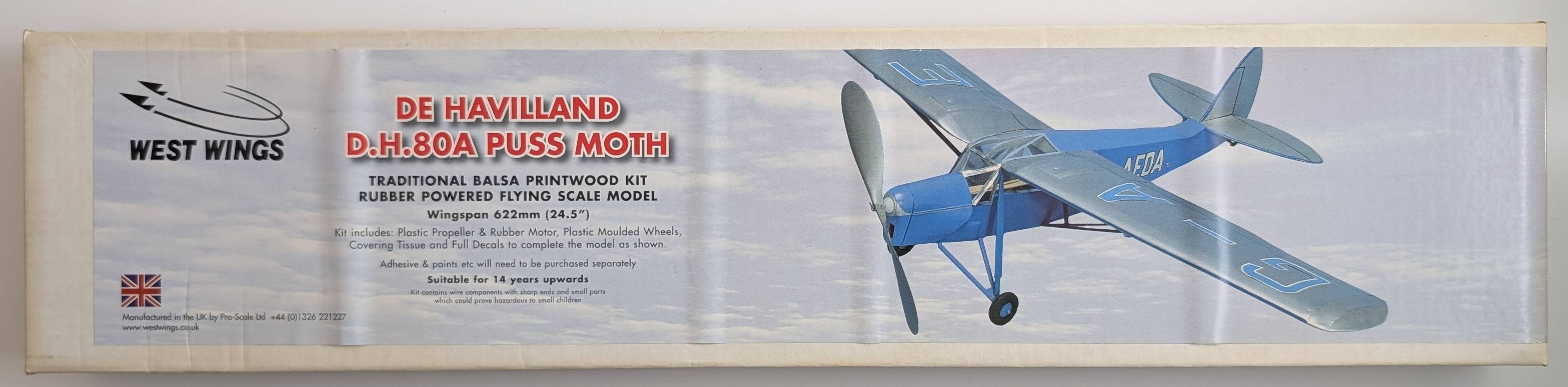 WEST WINGS WW08 DE HAVILLAND DH80A PUSS MOTH Aircraft Model Kits