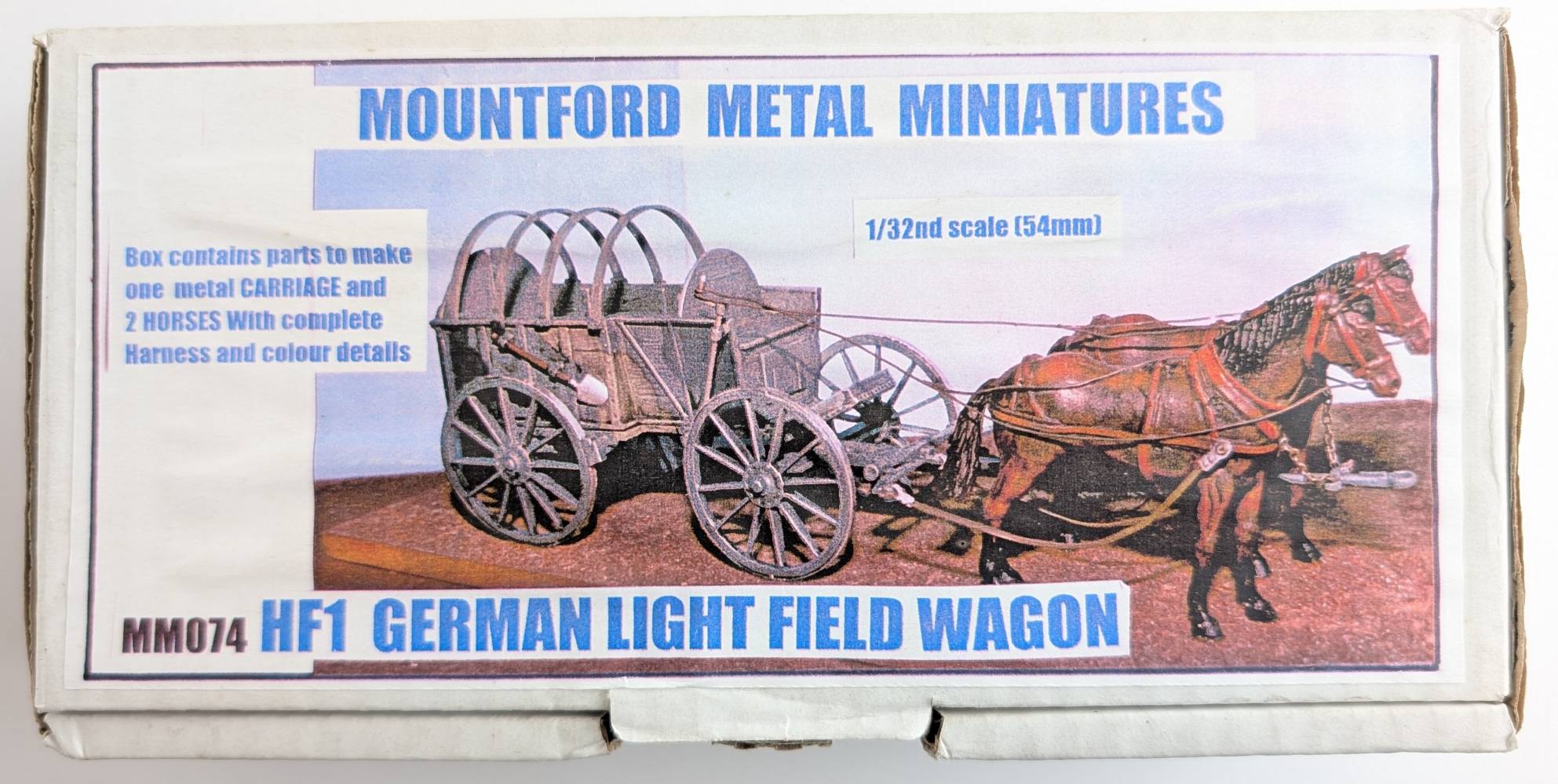 MOUNTFORD MM074 HF1 GERMAN LIGHT FIELD WAGON Model Figures