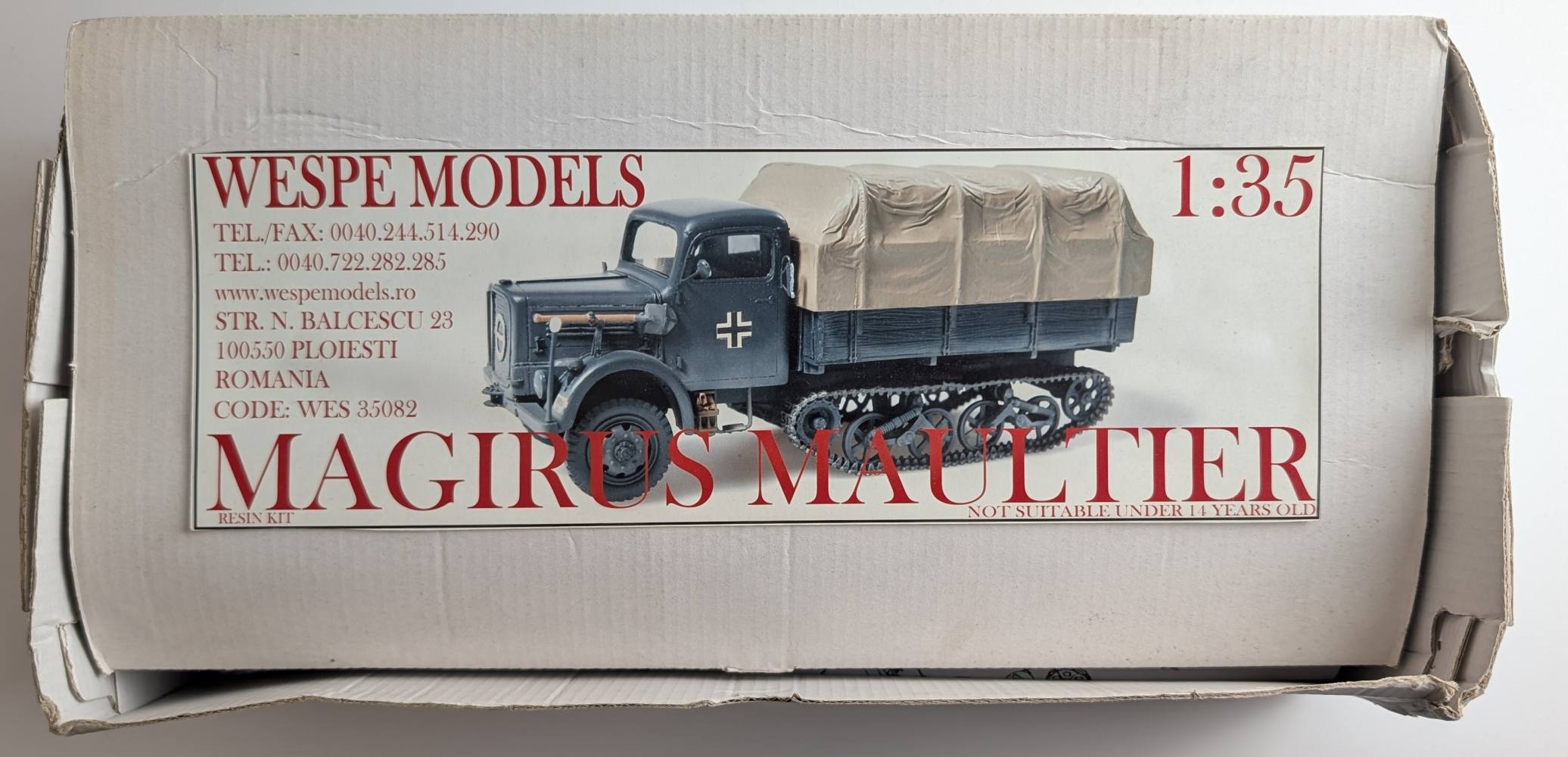 WESPE MODELS 35082 MAGIRUS MAULTIER Military Model Kits