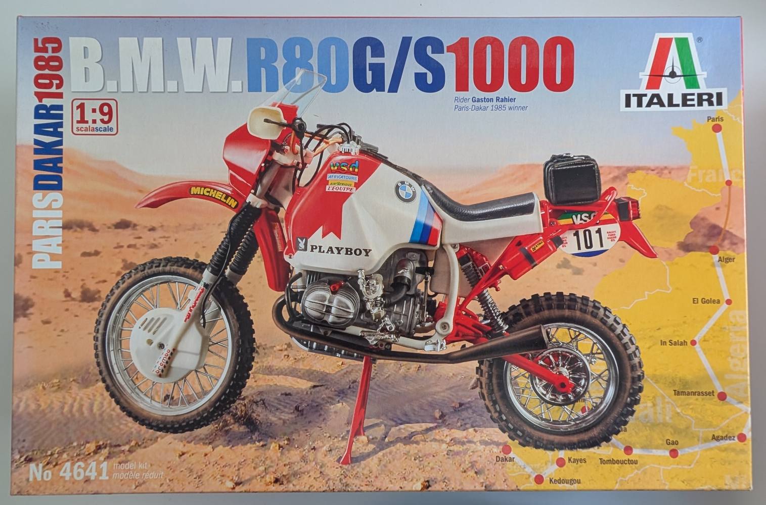 ITALERI 4641 B.M.W. R80G/S 1000 PARIS DAKAR 1985 Cars, Motorbikes & Trucks Model kits