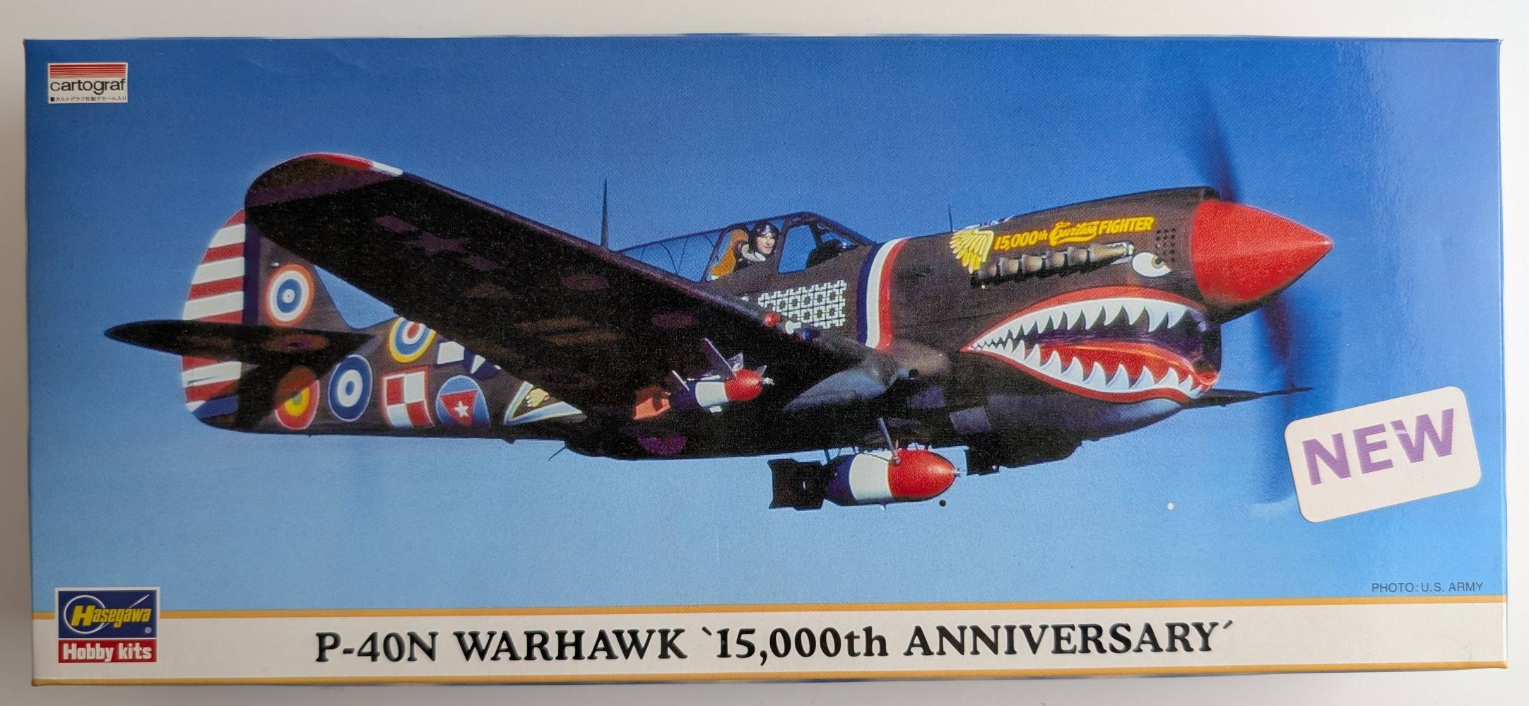 HASEGAWA 00360 P-40N WARHAWK 15000TH ANNIVERSARY Aircraft Model Kits