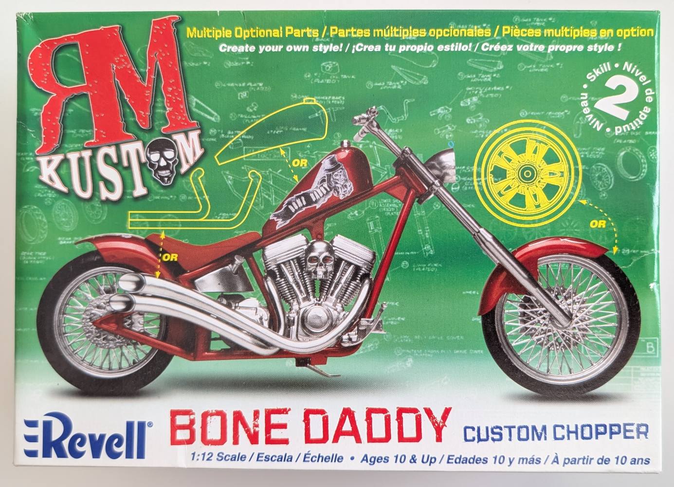 REVELL 7317 BONE DADDY CUSTOM CHOPPER Cars, Motorbikes & Trucks Model kits