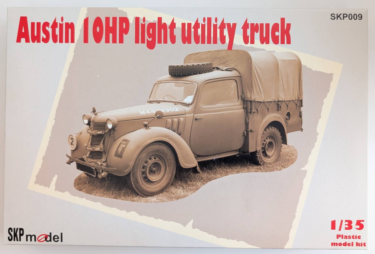 SKP MODEL 009 AUSTIN 10HP LIGHT UTILITY TRUCK Military Model Kits
