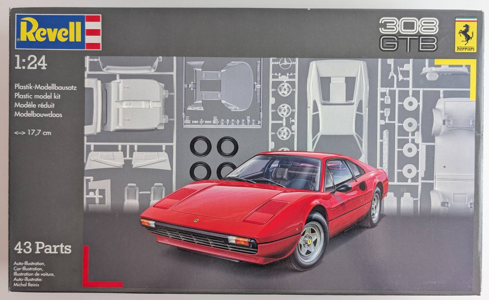 REVELL 07316 FERRARI 308 GTB Cars, Motorbikes & Trucks Model kits