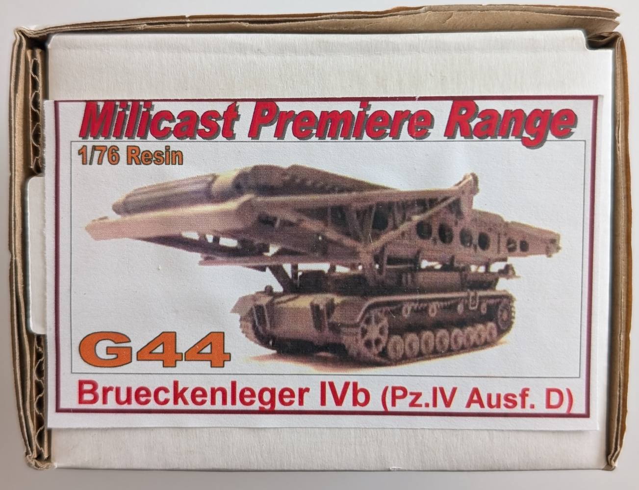 MILICAST G44 BRUECKENLEGER IVB PZ.IV AUSF.D Military Model Kits