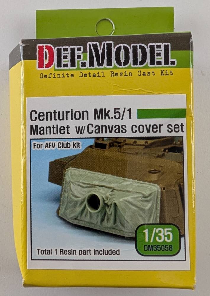 DEF MODEL 35058 CENTURION MK.5/1 MANTLET W CANVAS COVER SET Conversion Sets