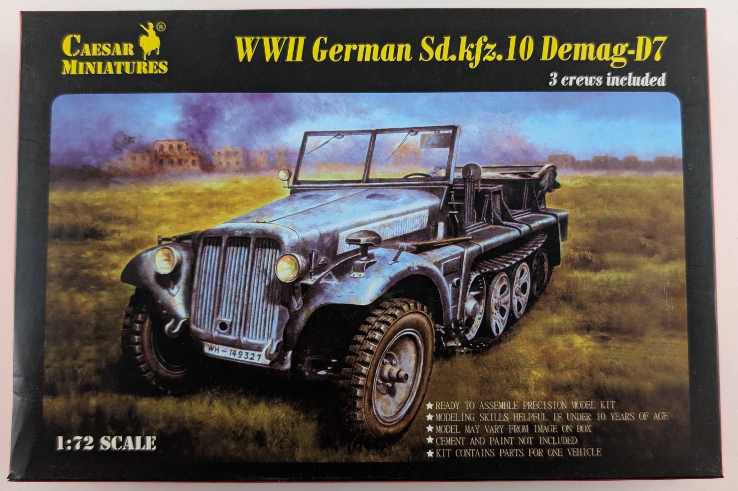 CAESAR MINATURES 7204 WII GERMAN SD.KFZ.10 DEMAG Military Model Kits
