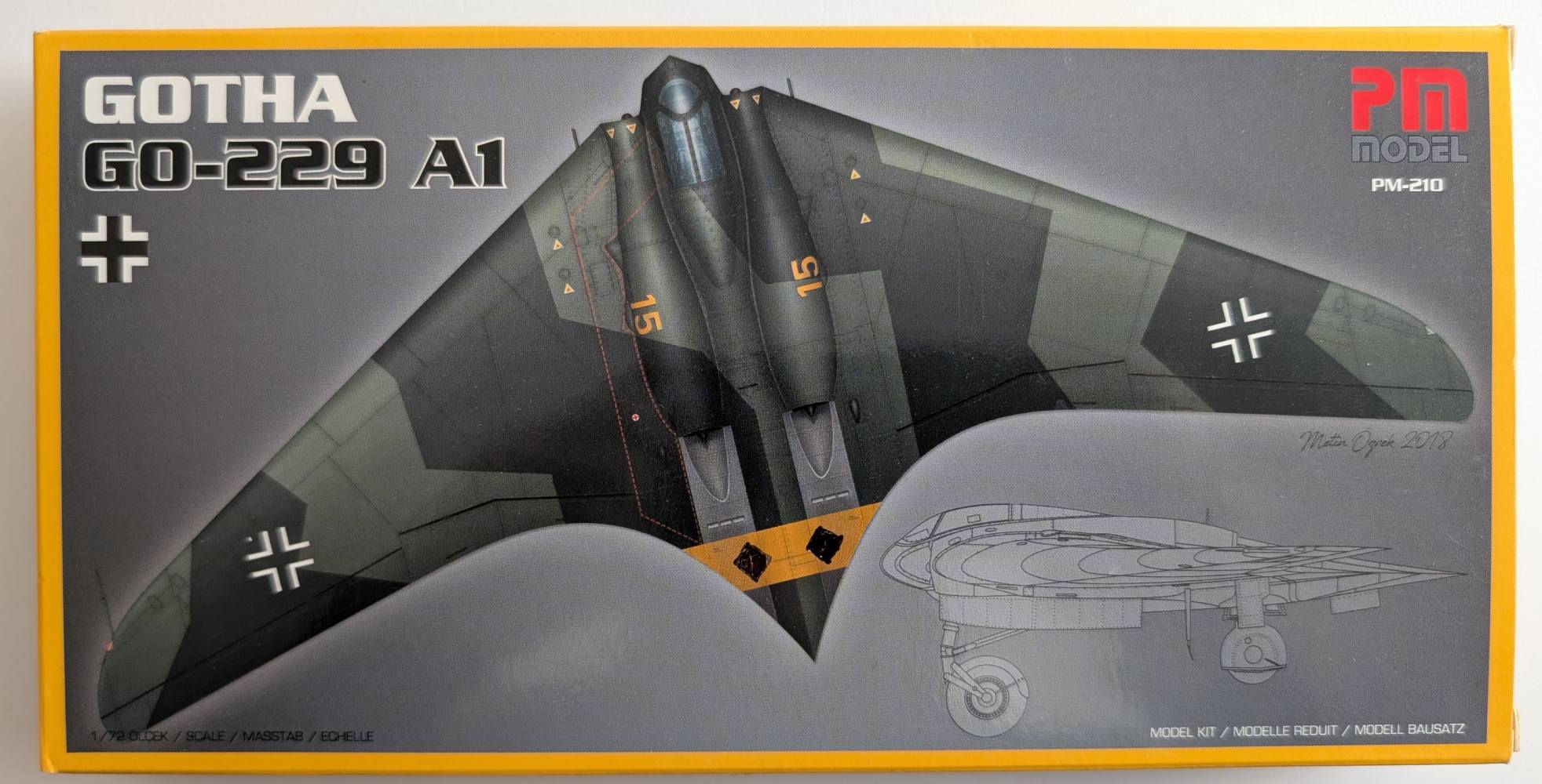 PM 210 GOTHA GO-229 A1 Aircraft Model Kits