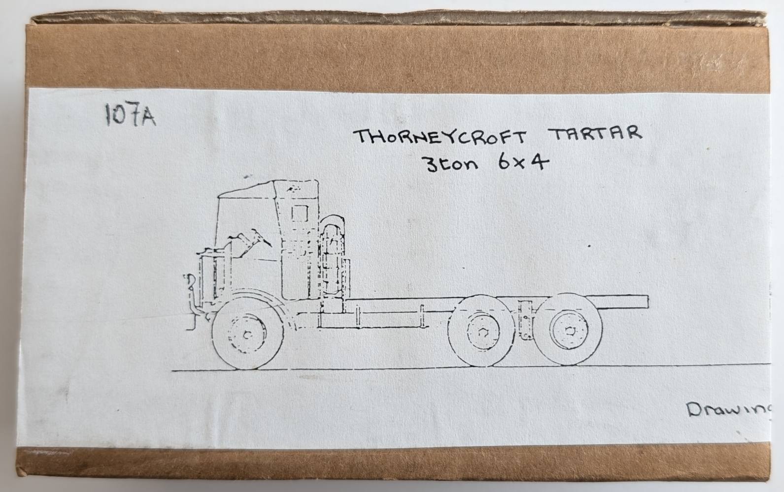 TRUX MODELS 107A THORNEYCROFT TARTAR 3 TON 6X4 Military Model Kits