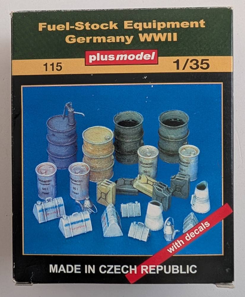 PLUS MODEL 115 FUEL STOCK EQUIPMENT GERMANY WWII Military Model Kits