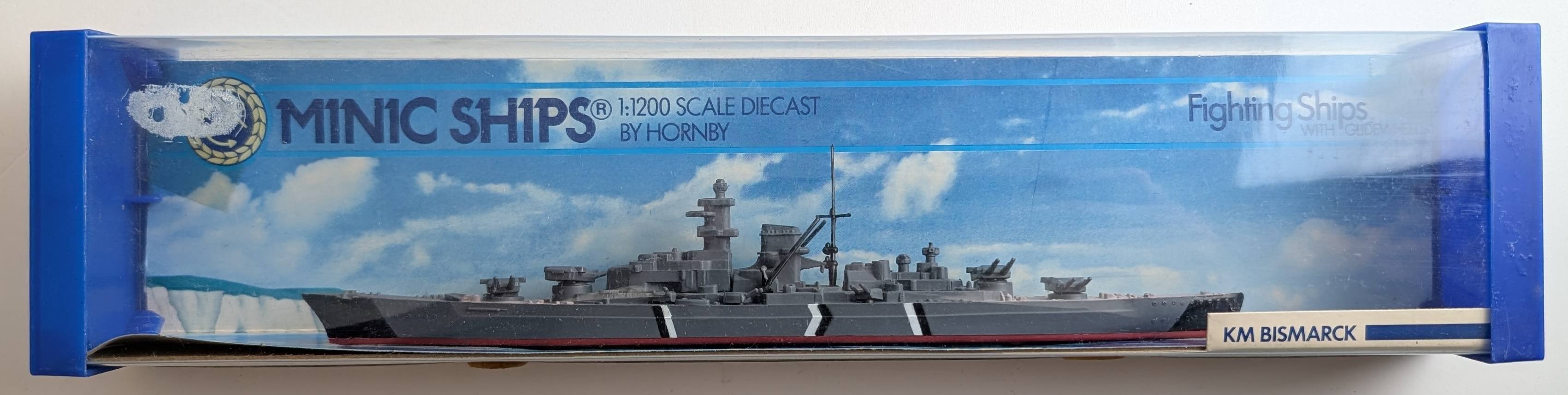 Maquette Navire Bismarck Hornby Mini-Expédition - Échelle 1/1200 Moulé Sous Pression - Neuf