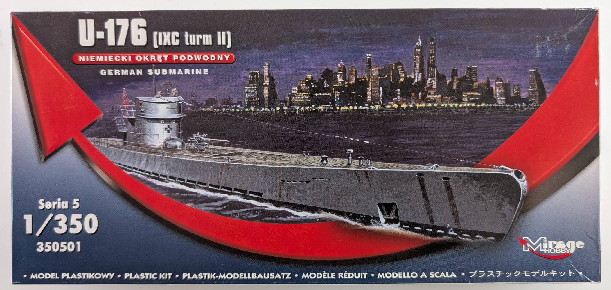 MIRAGE 350501 U-176 IXC TURM II Model Ships Kits