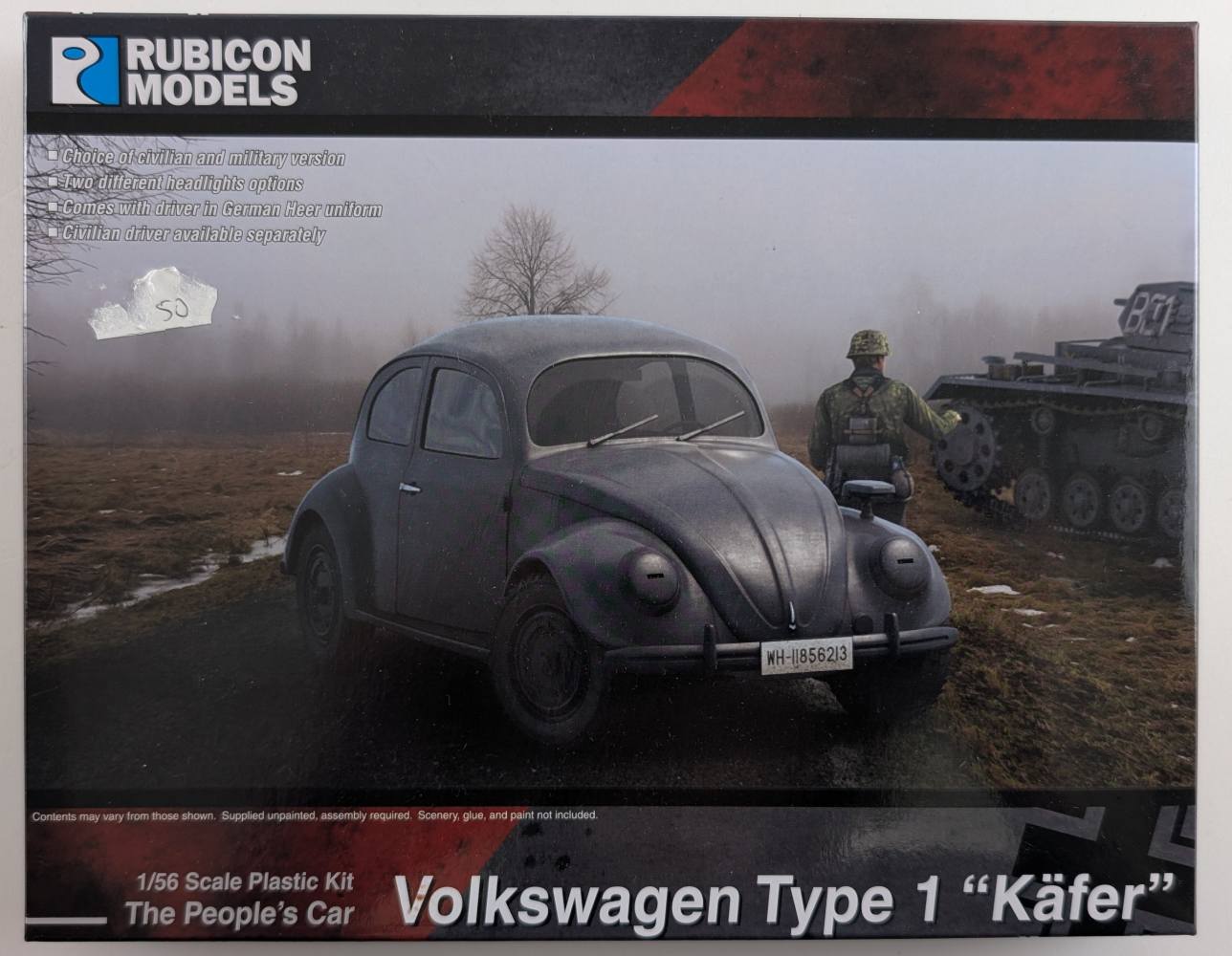 RUBICON MODELS 280081 VOLKSWAGEN TYPE I KAFER Military Model Kits