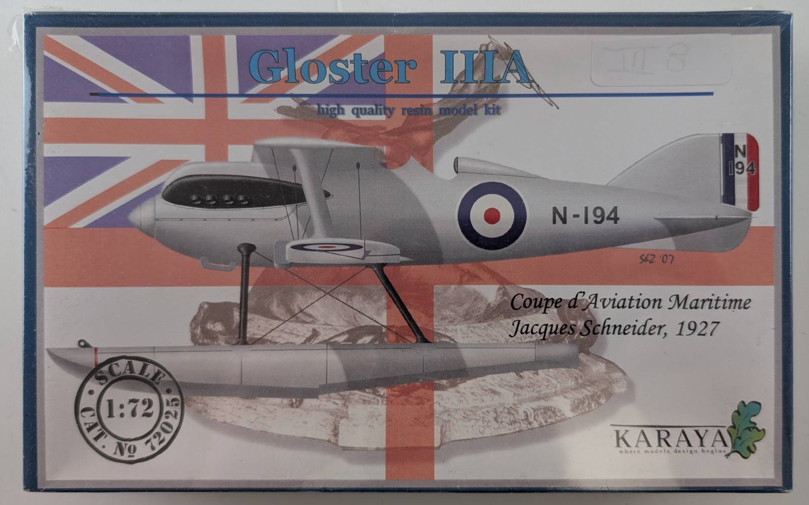 KARAYA 72025 GLOSTER IIIA Aircraft Model Kits